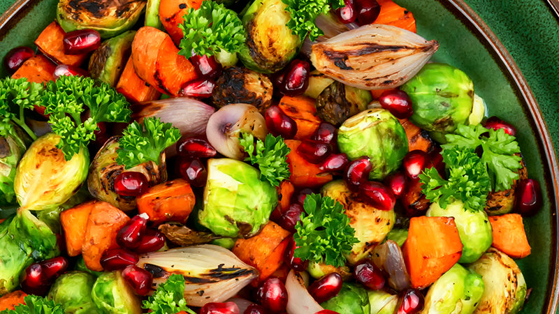 Kat’s Kitchen: Skin Plumping Brussel Sprout & Pomegranate Salad